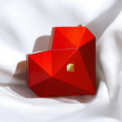 Red Heart Ring Box w/ Red Heart Promise Open Adjustable Ring