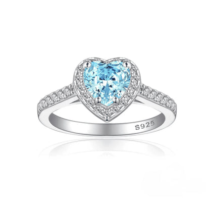 Round Eternal Rose Jewelry Gift Box w/ Heart Promise Ring