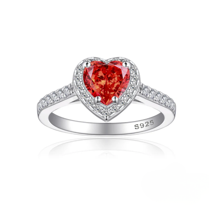 Heart Jewelry Box with Eternal Rose & Promise Ring