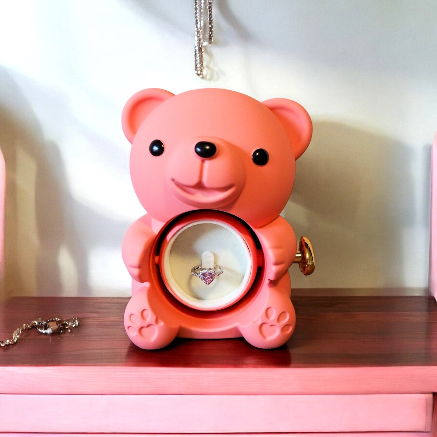 Eternal Rose Bear W/ Promise Ring