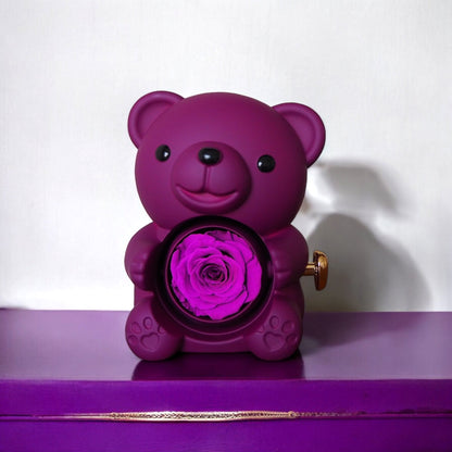 Eternal Rose Bear W/ Promise Ring