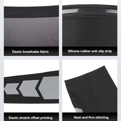 Leg Compression Sleeves - Lengthened Elastic Knee Support for Basketball, Football & Sports