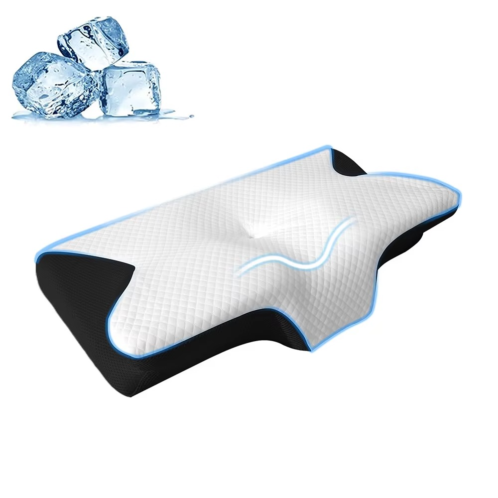 Butterfly Sleep Memory Neck Pillow Slow Rebound Comfortable Memory Foam Sleep Pillow Cervical Orthopedic Neck Massage Bed Pillow