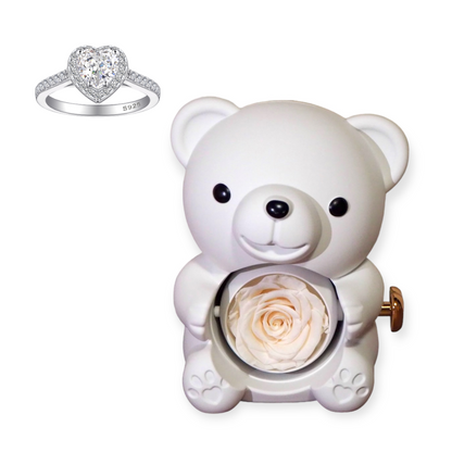 Eternal Rose Bear W/ Promise Ring